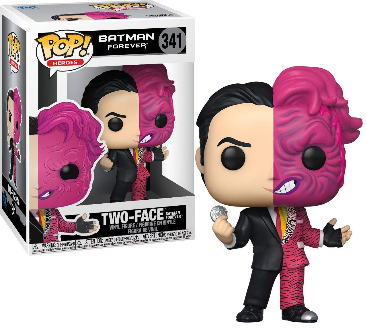 Funko POP! Heroes: Batman Forever-Two-Face - DC Comics - Collectable Vinyl Figure - Gift Idea - Official Merchandise - Toys for Kids & Adults - Comic Books Fans - Model Figure for Collectors