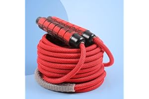 AIRLAXER 16 FT Long Jump Rope for Kids Adults,Double Dutch Jump Rope,Adjustable Skipping Ropes with High-strength Nylon Braided Rope Core,360°Rotation Not Entangled,Long Enough for 2-4 Jumpers.