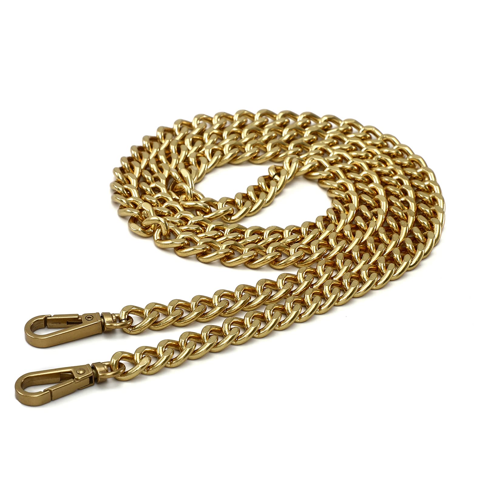 120cm Metal Crossbody Purse Chain Strap Replacement for Bag Handbag (Antique Gold) — image 1