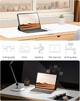 YSAGi Leather Desk Mat Large 60x35 cm White Non-Slip Waterproof view 6