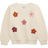 Mud Pie Kids Daisy Crew Neck Sweater