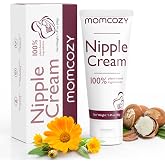 Momcozy Nipple Cream for Breastfeeding, Lanolin-Free, Safe &amp; Soothing Balm | No Wipe off, Postpartum Essentials for Nursing &amp; Pumping, Plant-Based Ingredients Organic Nipple Butter for New Moms, 1.41oz