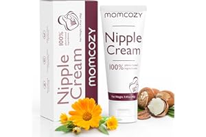 Momcozy Nipple Cream Safe for Breastfeeding, Plant-Based Ingredients, Lanolin-Free Nipple Balm, Soothing Cream, Breastfeeding Essentials for Nursing & Pumping Moms, 1.41 oz