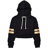 Perfashion Women Sweatshirt Crop Top Hoodie Long Sleeve Sweatshirts