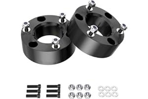 Richeer 3" Front Leveling Lift Kit Compatible with 2007-2026 Silverado 1500 2WD/4WD, Leveling Lift Kit for 2007-2026 Sierra 1500 2WD/4WD Forged Front Strut Spacers Raise Front of Vehicle by 3"