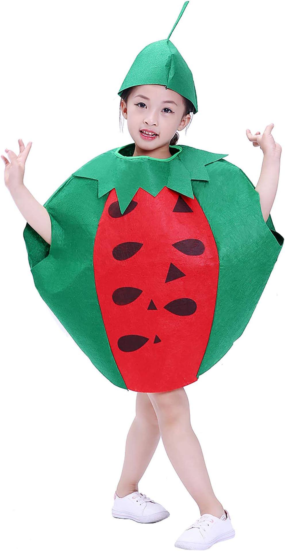 BangPop Kids Girls Boys Child Party Clothing Cute Felt Fruits Costume Suit for Halloween Christmas Homecoming Holidy