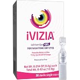 iVIZIA Lubricant Eye Gel for Nighttime Dry Eyes, Preservative-Free, 30ct | Moisturizing, Dry Eye Relief, preservative-free, 30 single-use vials
