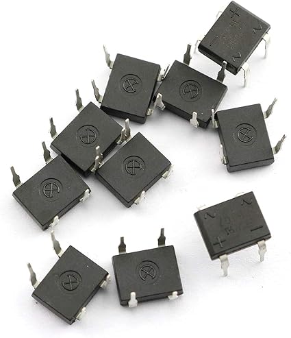 Amazon Com Tegg Db107 Bridge Rectifier 10pcs Electronic Silicon Diodes 1a 1000v 4 Pin Single Phase Diode Rectifier Bridge Toys Games