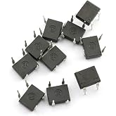 Tegg DB107 Bridge Rectifier 10PCS Electronic Silicon Diodes 1A 1000V 4-Pin Single Phase Diode Rectifier Bridge_AB