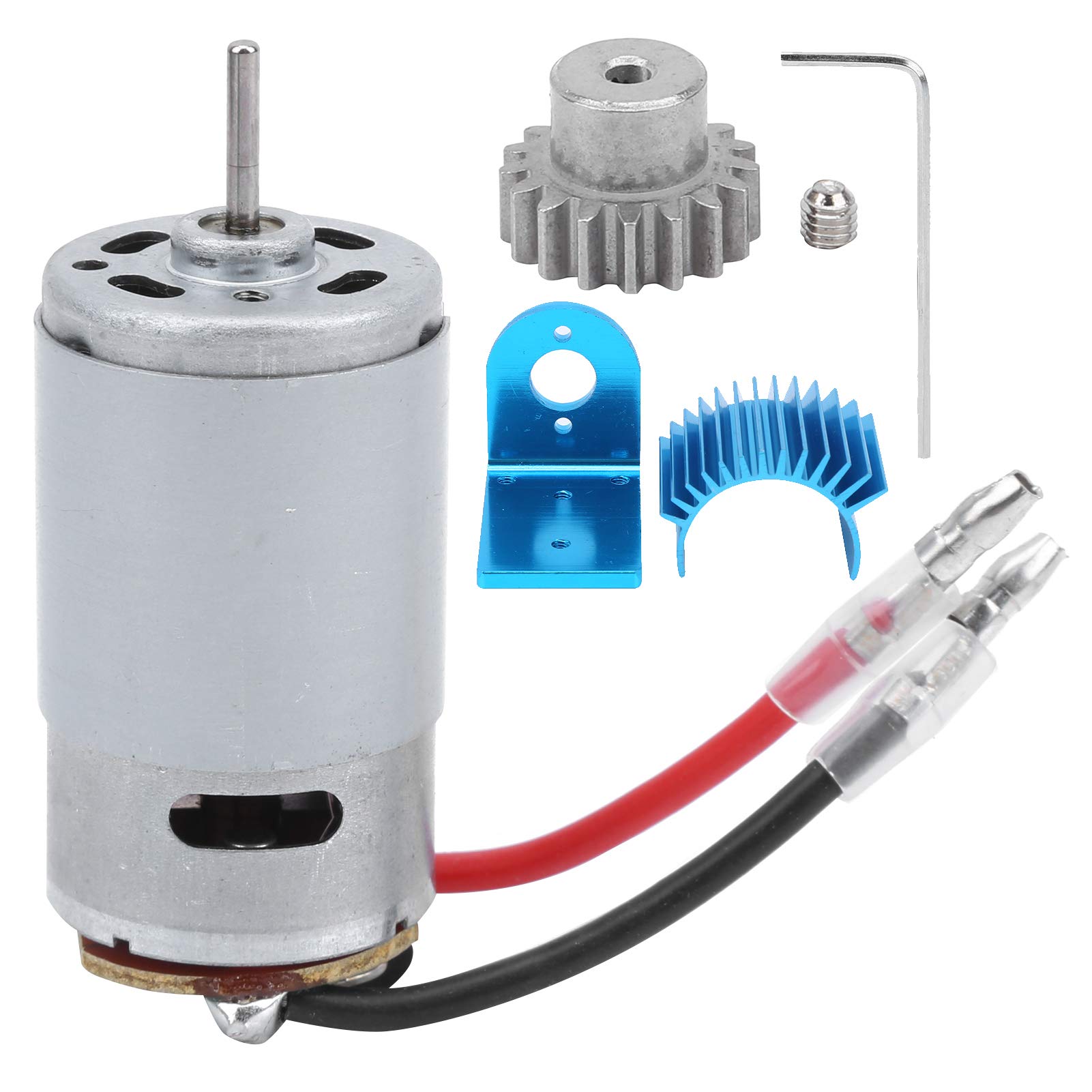 VGEBY RC Car Motor，390 Motor with Heatsink Motor High Gear RC Car Accessories Fit for 1:18 A949 A959 Model Accessories Model Toy