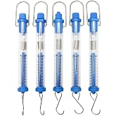 QWORK Tubular Spring Scale Set &ndash; 1N to 30N Range, Gram &amp; Newton Dual Scale for Physics Lab, Classroom &amp; Test Use, 1N, 5N, 10N, 20N, and 30N