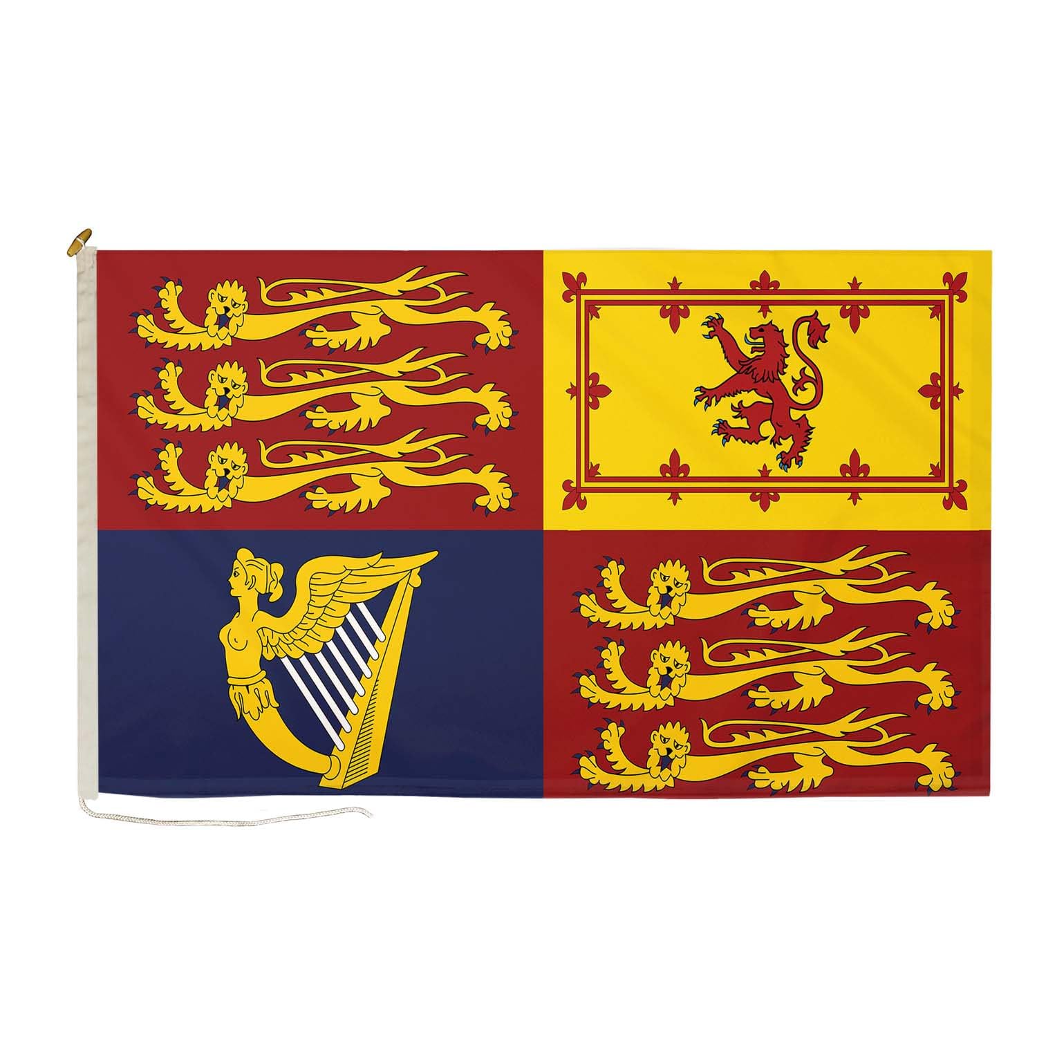 DuraFlag UK Royal Standard 3ft x 2ft with Rope and Toggled - Premium Quality 3x2ft (90x60cm) British Flags