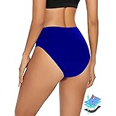 Leovqn Period Swimwear Leakproof Menstrual Bikini Waterproof Bottom UPF 50+ Swim Brief Light Flow - Teens Girls Women