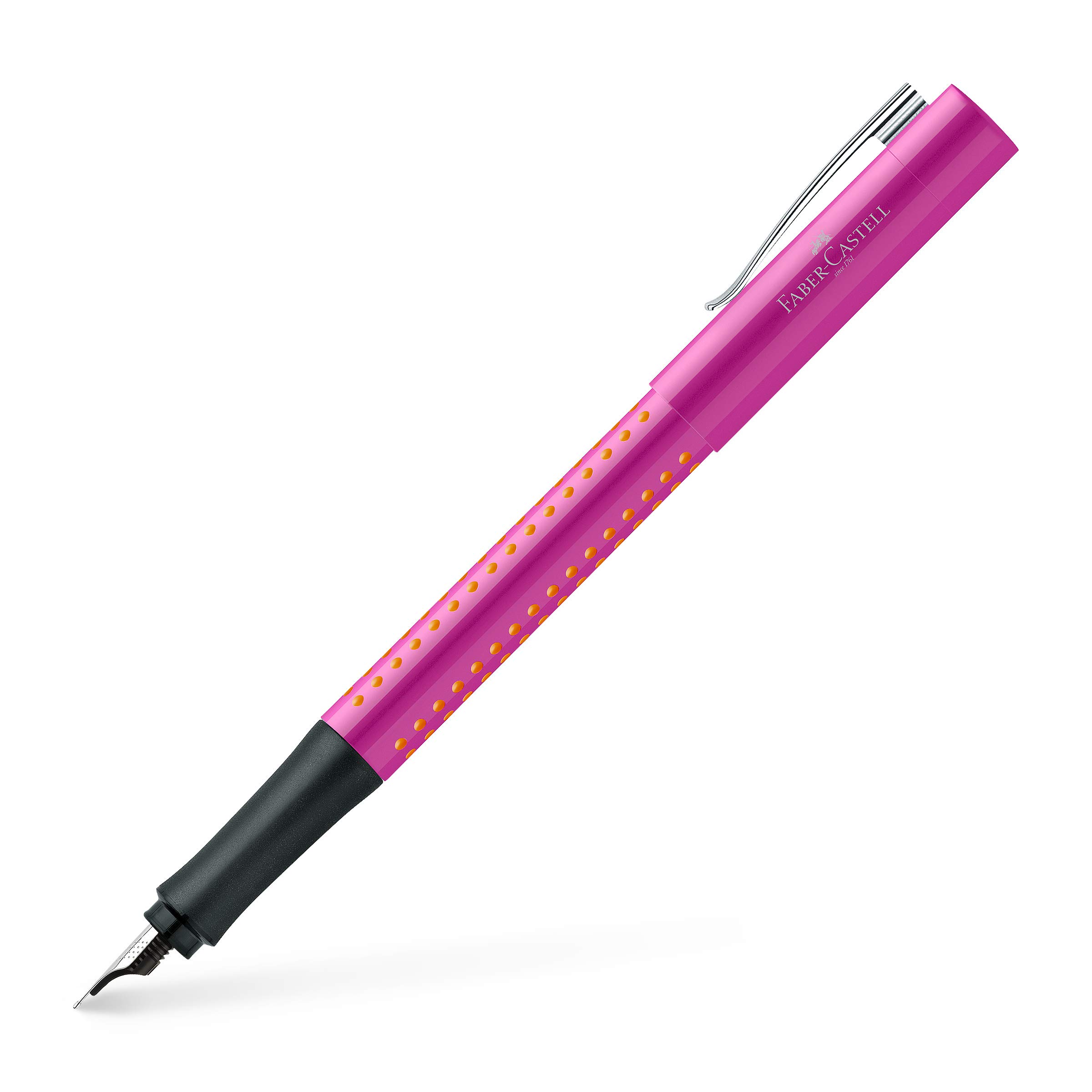 Faber-Castell 140914 Grip 2010 M Fountain Pen - Pink/Orange