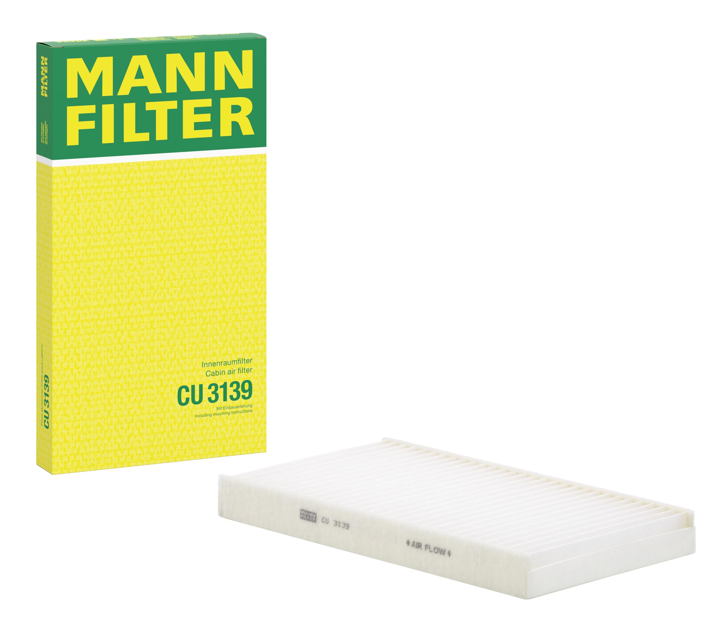 MANN-FILTER CU 3139 Cabin Air Filter - for Cars + Transporters