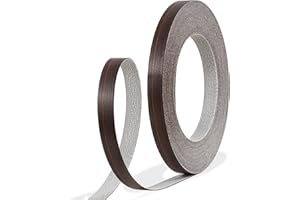 GSCIT Club Walnut Edge Banding, 1/2 inch x 25ft roll of Veneer PVC Edge Banding Pre-glued Flexible, Wood Tape for Cabinet Rep