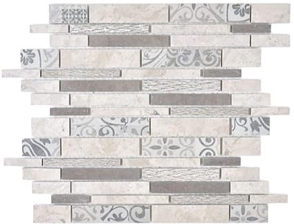 Mosaik Carrelage Mural En Marbrecéramique Gris Mélangégris