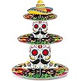 Zopeal 3 Tier Mexican Cupcake Stand Party Decorations Taco Twosday Cupcake Holder Cactus Pinata Cinco De Mayo Cake Tower Dess