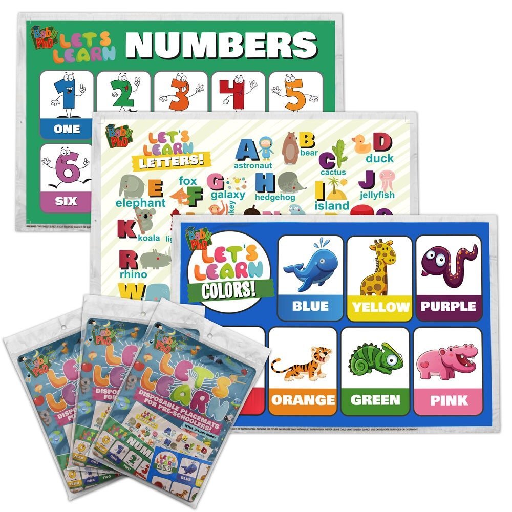 Disposable Placemats for Kids Babies Children Toddlers 50