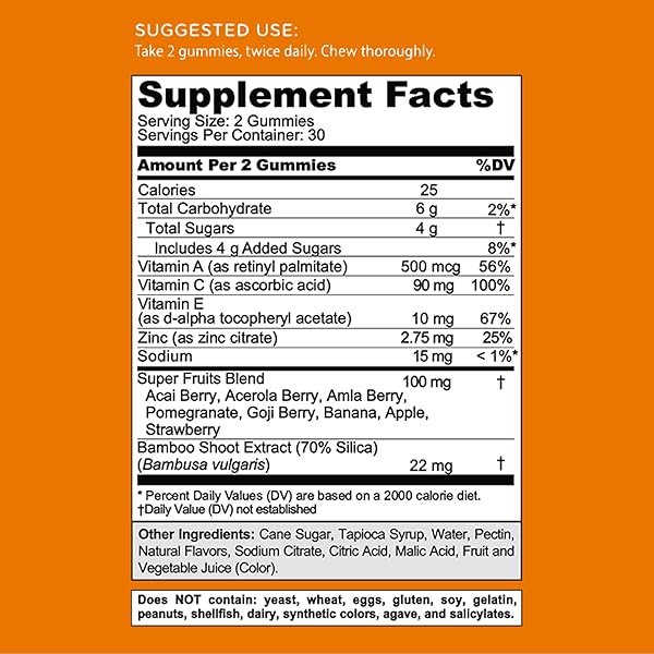 GOLI IMMUNE VITAMIN GUMMY – 60 COUNT – ELDERBERRY, VITAMIN C, D & ZINC, VEGAN, NON-GMO, GLUTEN-FREE & GELATIN-FREE, PACK OF 1