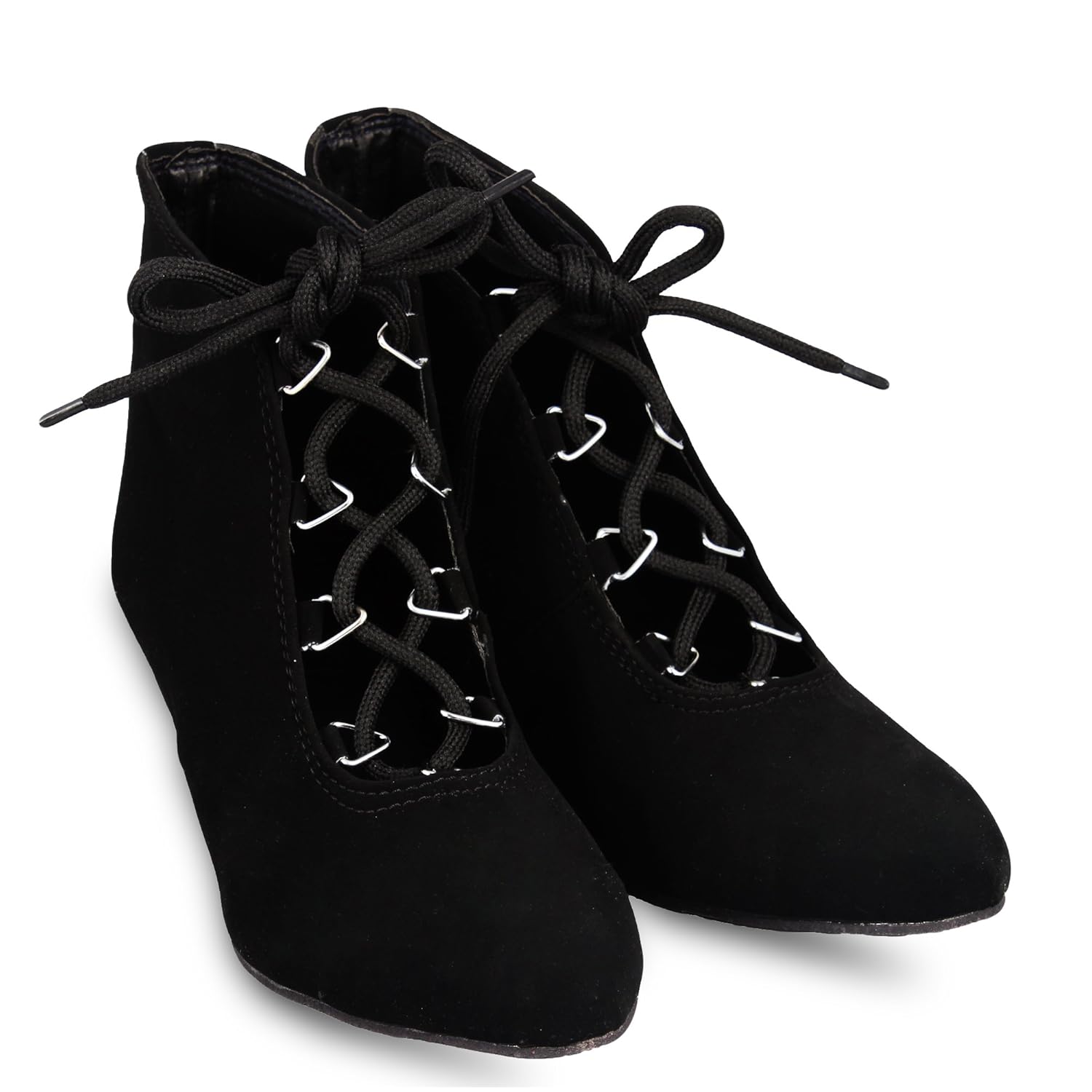 anand archies women's boots aa-181-black-p