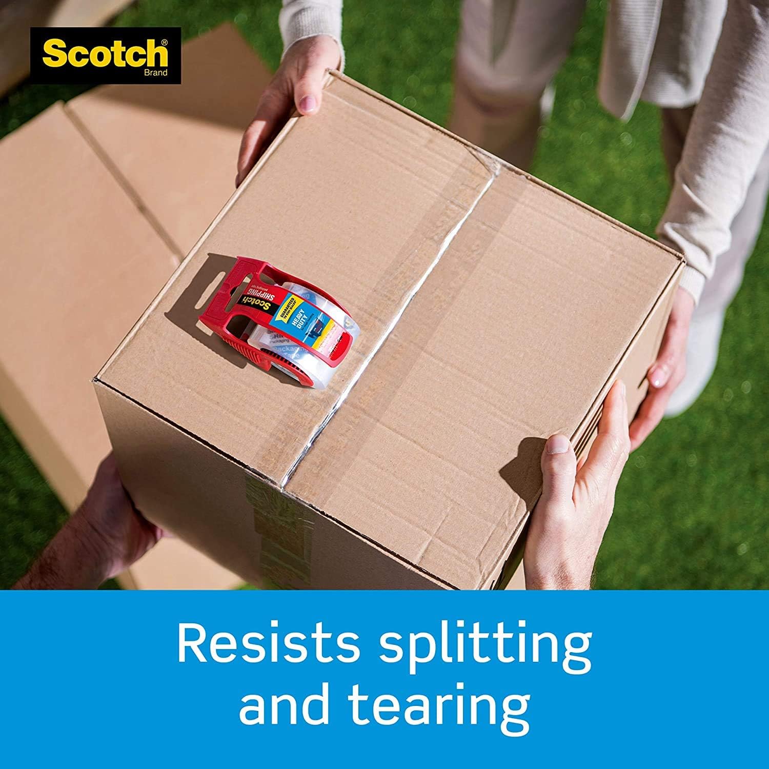 Scotch Heavy Duty Shipping Packaging Tape, 2 x 800 - Clear (3 Tapes) (1, Clear) : Office Products