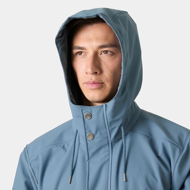 Men's Moss Rain Coat, Navy, S
