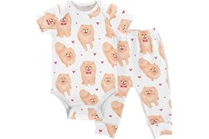 vvfelixl Baby Clothes Sunshine Baby Bodysuits Set Unisex Short Sleeve Baby Pants Sets 0-3M