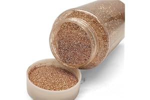 USNYABNI Lassos Boutique 1-Pound Extra Fine Decorative Bulk Glitter Powder Bottle Art Craft (Champagne)