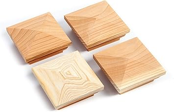 Amazon Com 4 X 4 Piramide Tapa De Poste Para Jardin Valla O Cubierta Al Aire Libre 3 1 2 X 3 1 2 Redwood Paquete De 4 Home Improvement