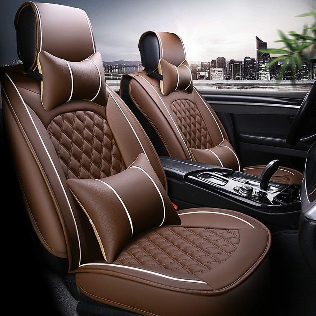 ZYY Car Seat Cover Sets,Universal Leather Waterproof Car