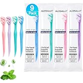 Individually Wrapped Pre-Pasted Mint Disposable Toothbrushes &ndash; Mini Ultra Soft Bristles Toothbrush - Fluoride Free No Rinsing - 3-in-1 with Floss Pick Tongue Cleaner for Braces Travel Camping