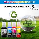 JoyPrinting 102 Ink Replacement 4-Pack for Epson EcoTank 102 BK/C/M/Y view 9
