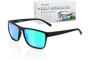 Arttodo Golf Sunglasses, UV Polarized Sunglasses for Men and Women, Lightweight Sunglasses with UV Protection for Golfer, Golf Accessories