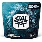 SALTT Electrolytes Powder Flavored Drink Mix - Ultra Variety - 30 Hydration Packets - Magnesium, Potassium, Sodium, Trace Min