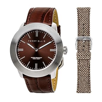 Perry Ellis 03003-01#LS103 - Reloj analógico de Cuarzo para Hombre ...