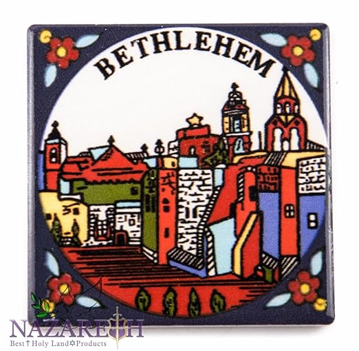 Belén pantalla de cerámica imán para nevera 3