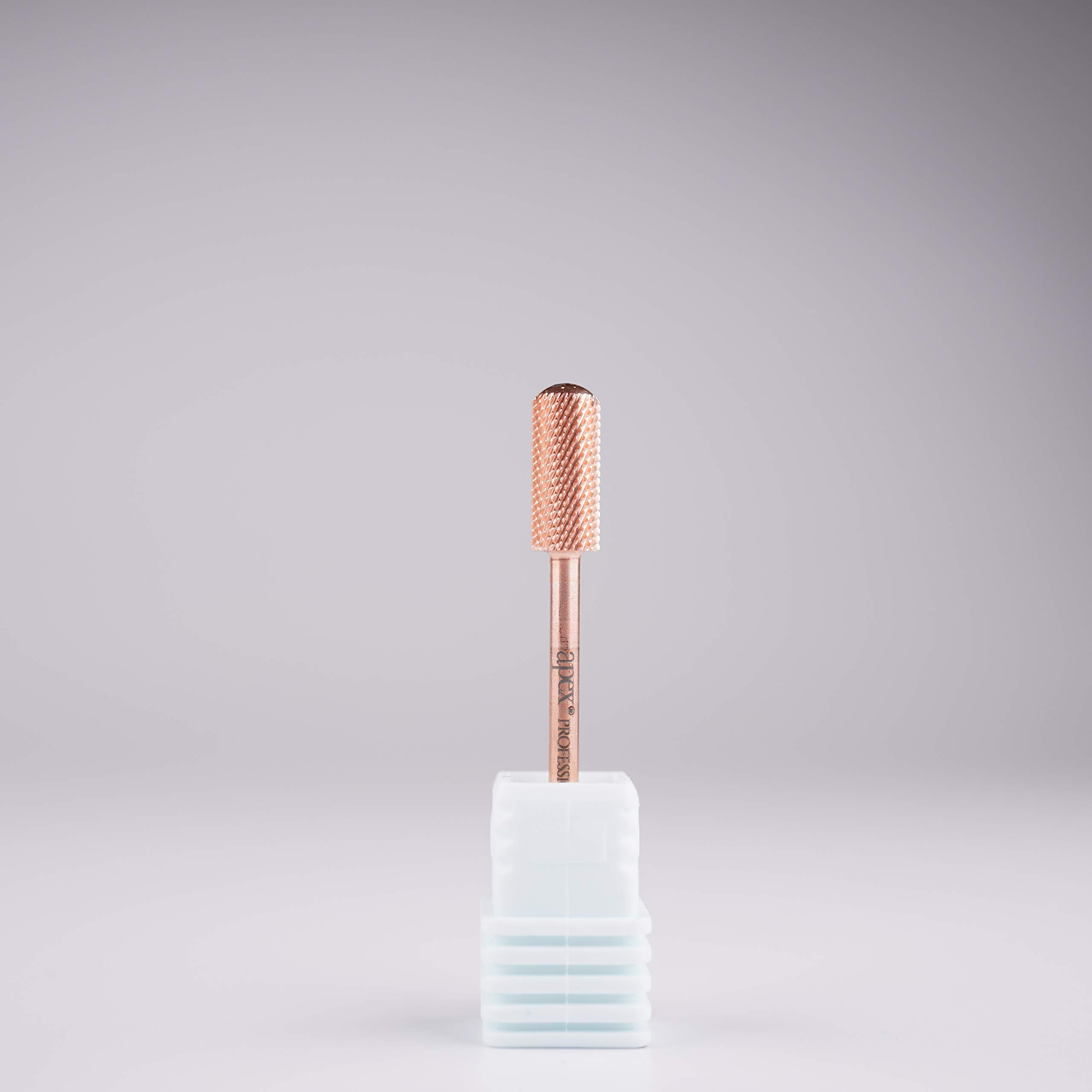 New* Apex® Professional Tungsten Carbide Electric Nail Drill Bit 3/32 inch, 2.35mm Shank for Gels, Acrylics, Nail Art, Manicure, Pedicure, Salon Professional Nails (Small Smooth Top) (Medium)