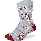 Good Luck Sock Men's American Flag & Presidents Socks, Adult