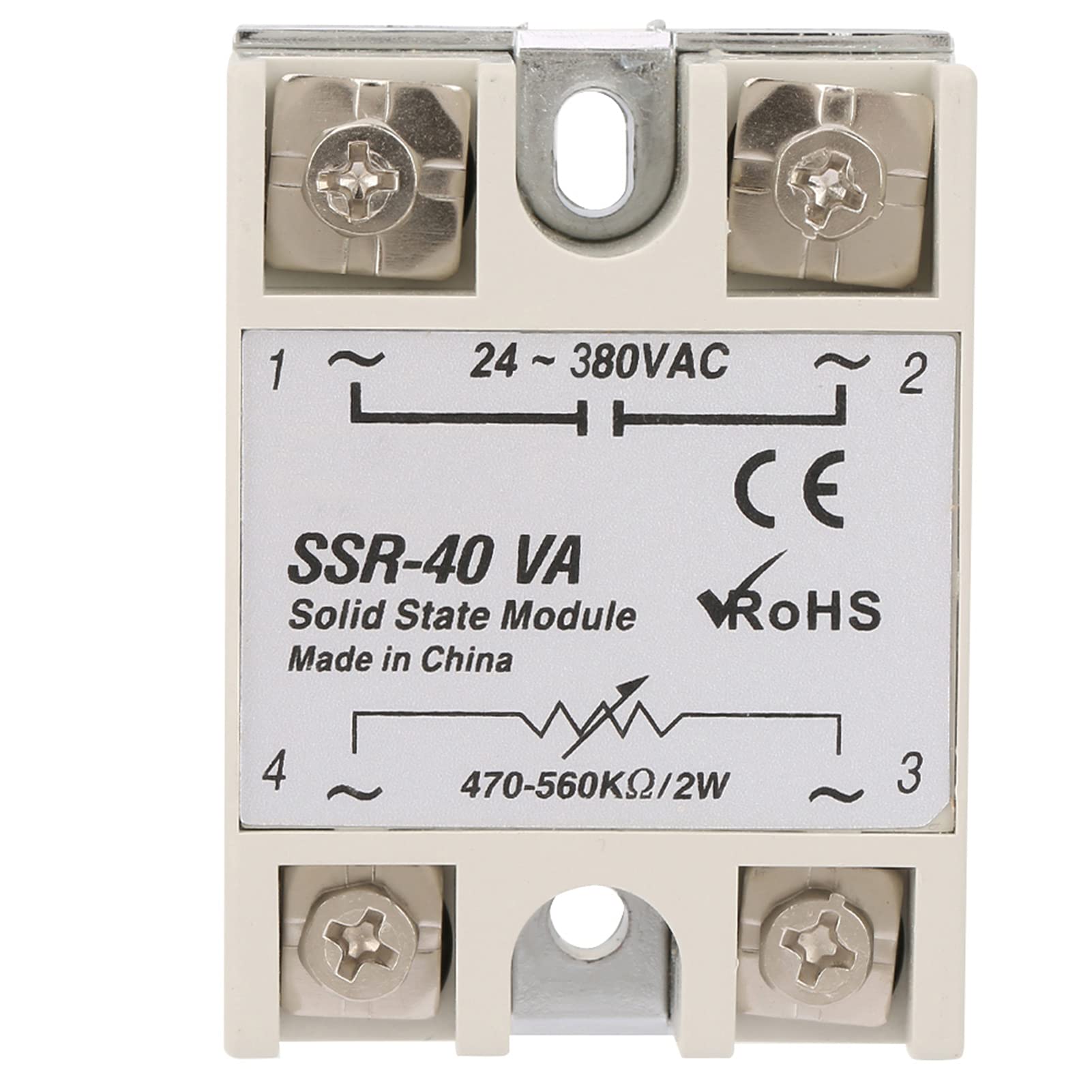 FTVOGUE SSR-40VA Sealing Contact Solid State Relay, 24-480V, Automatic Operation, Solid State Relay