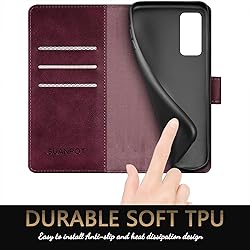 SUANPOT for Samsung S20 FE Leather Wallet case with