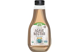 NOW Foods, Certified Organic Light Agave Nectar, Blue Agave, Certified Non-GMO, Low-Glycemic Sweetener, Kosher, 23.2-Ounce