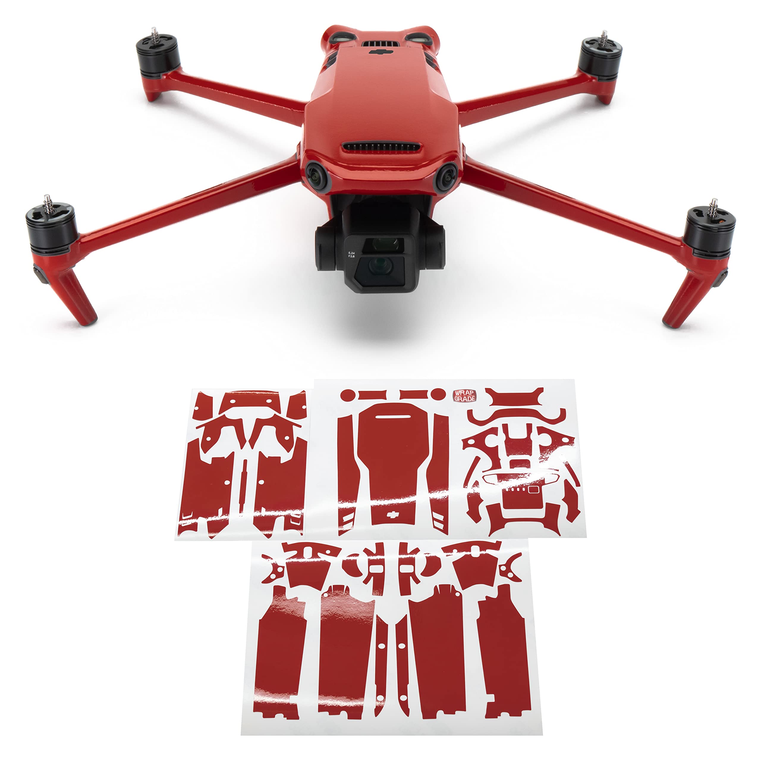 WRAPGRADE Full Skin Stickers Compatible with Mavic 3 / Mavic 3 Classic (SUPER RED)