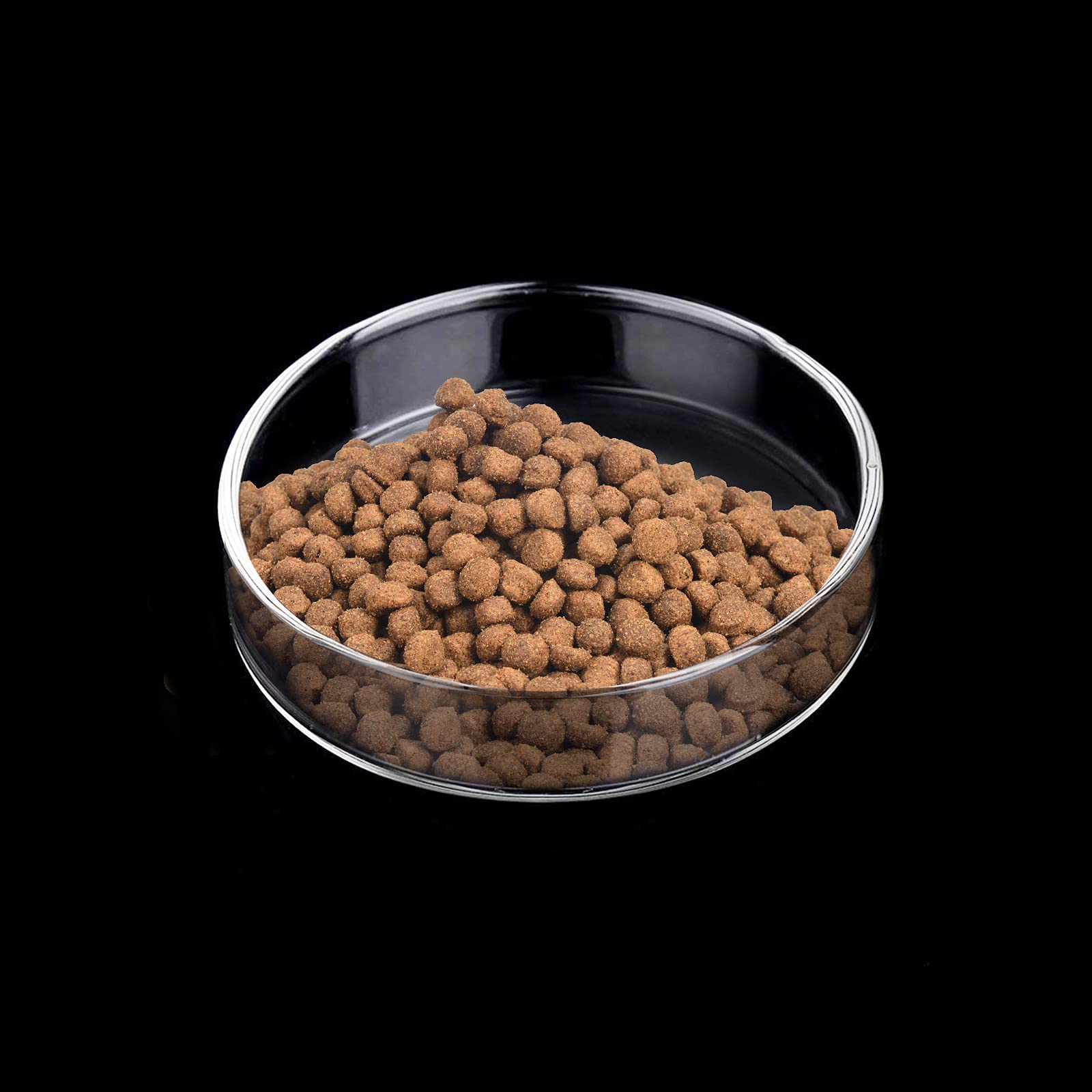 WEAVERBIRD 65mm Aquarium Shrimp Feeding Dish Glass Fish Tank Feeder Bowls Round Clear Dishes Tray