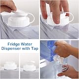 VIDETOL 3L Fridge Water Dispenser Tap 2 Pack PETG Clear Office Home Beach view 3