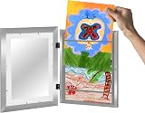 Americanflat A4 Kids Art Frame Silver Front Load Holds 100 Artworks view 9