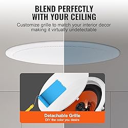 VEVOR 4 PCs 8 Inch in Ceiling Speakers, 400W Flush