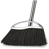 GLOYY Indoor Soft Bristles Sweeping Broom,Long Handle Kitchen Angle Broom for Floor Cleaning Home Office Hardwood