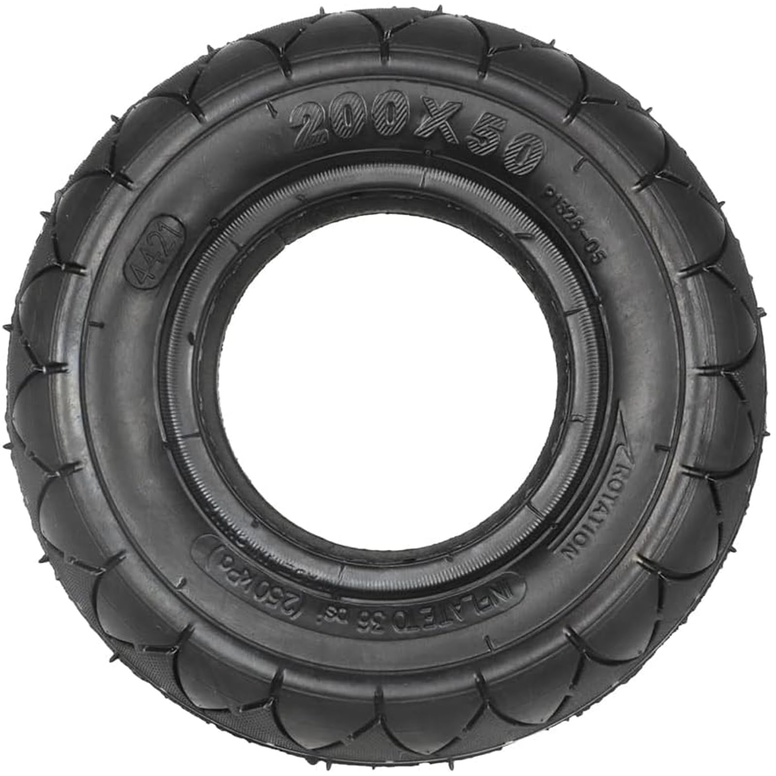 200 x 50 Solid Rubber Tyres for Speedway Mini 4 Pro Speedtrott GX12 Explosion-proof Damping Scooter Wheel (1)