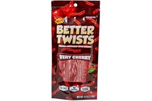 THE BETTER BRAND CANDY Better Twists - Premium Australian-Style Licorice - Vegan, Fat Free, and Kosher Candy - 4.4oz Resealable Bag